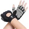 WESTWOOD FOX Guanti da fitness traspiranti e antiscivolo, per uomo e donna, per sollevamento pesi, bodybuilding, palestra, crossfit, allenamento con i pesi (XL, Nero)