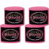Farabi Sports bambini bendaggi boxe 2,5 metri di lunghezza fascie da boxe - fascette boxe con coppia per MMA, Muay Thai, allenamento, kickboxing e sport da combattimento (Pink)