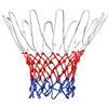 TRIXES Rete per canestro da basket 12 anelli Nylon Rosso/Bianco/Blu