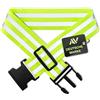 Avana - Cintura riflettente di sicurezza, alta visibilità, riflettente, catarifrangente, per corsa, jogging, ciclismo, colore: giallo