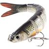 TUXIBIN esche da pesca, 8 segmenti, 4# in acciaio al carbonio, ganci di ancoraggio realistici multi-snodati artificiali di alta qualità, con esche rigide, 13,7 cm/27 g