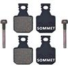 SOMMET Pastiglie freno a disco semi-metallico per Magura MT5 MT5E MT7 MT Trail Typ 8.1 SH901 M5 M7