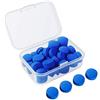 Kulannder 30 Punte per Stecca da Biliardo, 12 mm, Punte di Ricambio con Scatola Trasparente per Stecche da Biliardo (Punte per Stecca Blu o Punta Rossa)