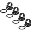 TRIWONDER Kit di Spessori per Attacco Manubrio 28,6 mm Bici, Distanziatori per Manubrio MTB Bici da Corsa Città Strada (B - 2mmx3 + 3mmx3 + 5mmx3 + 10mmx3)