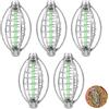 Iyowei 5Pcs Gabbia per Esche da Pesca Mangiatoie per Gabbie Lanciatore di Esche Alimentatore in Linea da Pesca Method Feeder