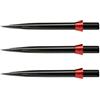 RED DRAGON Specialista Freccette Punti Trident Punti Nero Standard 32mm con Rosso Tridents - 1 Set per Confezione