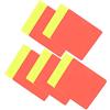 Longzhuo Carte Arbitro 5 Set Arbitro di Calcio Sportivo Set cartellini Rossi e Gialli Carte di Avvertimento e di espulsione