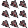 RED DRAGON Peter Wright Snakebite Hardcore Ionic Grey Snake Freestyle Dart voli - 3 Set di voli a Freccette (9 Dart Flights in Total)