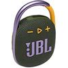 JBL CLIP 4 Speaker Bluetooth Portatile, Cassa Altoparlante Wireless con Moschettone Integrato, Design Compatto, Resistente ad Acqua e Polvere IPX67, fino a 10 h di Autonomia, USB, Verde