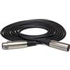 Hosa XLR-102, Balanced Interconnect, XLR3F to XLR3M, 2 ft