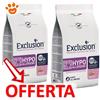 Exclusion Dog Hypoallergenic Puppy All Breeds Maiale e Piselli - Offerta [PREZZO A CONFEZIONE] Quantità Minima 2, Sacco Da 12 Kg