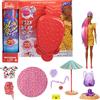 Barbie Color Reveal, Bambola Cambia Colore con Cucciolo e 25 Soprese a Tema Schiuma Party al Profumo di Fragola, Giocattolo per Bambini 3+Anni, GTN18