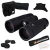 Celestron 71404 Binocolo con prismi tetto TrailSeeker 8x42 mm con lenti rivestite dielettricamente, vetro a prisma BaK-4, corpo leggero in lega di magnesio e custodia morbida per il trasporto, nero