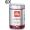 (6 CONFEZIONI X 250g) ILLY - Caffè Macinato Espresso Tostato Intenso