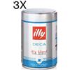(3 CONFEZIONI X 250g) ILLY - Caffè Macinato Espresso Decaffeinato
