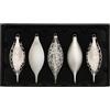 WeRChristmas - Palline di Vetro, Black/White, 5 pz