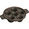 Staub Specialities Piatto per lumache, Ghisa, Nero, 14 cm