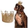 SAKEGiiin TIK_Tok - Fascia per capelli per cani e gatti, con corona reale, per animali domestici, cappello di compleanno, per feste e cuccioli