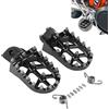 JFG RACING Pedane Moto,Billet MX Wide Pedane Pedali Poggiapiedi Motocross per 65-1290 SX SXF EXC EXCF XC XCF XCW Enduro Adventure Freeride Super Moto off Road-Nero