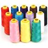 ilauke Set Filati in Poliestere per Macchina da Cucire da ilauke, 12 X 1500 Metri Spolette Multicolore Ideale per Macchina da Cucire, Quilting o Ricamo