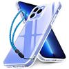 Ferilinso Custodia Cover per iPhone 13 Pro Max, 10x anti ingiallimento, Eccellente resistenza agli urti, Resistente ai graffi, Dorso rigido in PC con telaio flessibile, 5G 6.7 Pollici, Trasparente