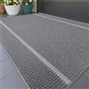 COLOR&GEOMETRY Zerbino Ingresso Esterno, Antiscivolo Lavabile, Zerbini per Ingresso Esterno, Zerbino Esterno per Terrazzo Giardino, 60x90 cm, (Grigio)