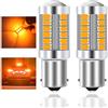 Teguangmei 1156 BA15S P21W 7506 Lampadina LED per Auto Ambra 900LM Lampadina LED Super Luminosi 5730 33-SMD Utilizzata per Indicatori di Direzione Anteriori e Posteriori per Auto 12-30V 3.6W- 2Pcs