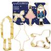 Set Da 10 Stampini Per Biscotti Natalizi Kaiser, Forme Classiche In Acciaio Stagnato, Con Scatola Portaoggetti, 3-7 Cm