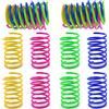 DOULEIN Giocattoli a Molla per Gatti，20 Pezzi Giocattoli Interattivi Durevoli per Gatto Gattino Pet Giocattolo a Spirale in Plastica Divertenti Molle Colorati (4 Colori)