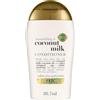 OGX Balsamo Nouirishing + Coconut Milk, Balsamo capelli secchi con Latte e Olio di Cocco, Balsamo districante capelli secchi per un risultato morbido, luminoso e sano, Formato Viaggio, 88 ml