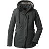 G.I.G.A. DX Donna Giacca softshell casual con cappuccio staccabile con zip GW 26 WMN SFTSHLL JCKT, Verde blu scuro., 36, 38545-000