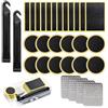 Skyzone 30 Pezzi Kit Riparazione Foratura Bici, Toppe per Riparazione Punture Autoadesive Biciclette Moto Pneumatici Senza Colla con Raspe in Metallo, Scatola Portaoggetti Portatile per Bici