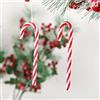 DAHI Bastoncini di Zucchero 16pezzi Plastica Candy Cane di Natalizie, da Appendere, Decorazioni per Albero di Natale (Rosso/16pcs)