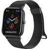 Oumida Cinturino per Amazfit GTS/GTS 2 /GTS 2 Mini/Gts 3 /Gts 4, 20mm Metallo Magnete Cinturino con Loop in Acciaio Inossidabile per Amazfit GTS 4 Mini/GTS 2e,Super Magnetico