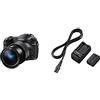 Sony Rx10 Iv Fotocamera Digitale Compatta, Sensore Da 1.0'', Nero & Sony ACC-TRW - Kit originale Batteria NP-FW50 + Caricabatterie BC-TRW per Fotocamere Sony Alpha
