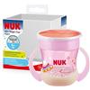 NUK Mini Magic Cup bicchiere antigoccia | Bordo 360° anti-rovesciamento | 6+ mesi | manici ergonomici | Senza BPA | 160 ml | Rosso | 2 pezzi