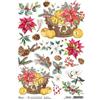 Carta di Riso Holly and Apples A4