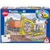 Schmidt CGS_56350 Digger Puzzle & Play Puzzle, Multicolor