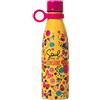 Legami - Hot&Cold, Bottiglia Termica 500 ml, Ø 7 cm, Leggera e Resistente, Chiusura Ermetica, Manico in Silicone Removibile, Tema Butterfly, Soul full of Sunshine, Senza BPA e Ftalati