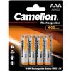 Camelion HR03 - Batterie micro AAA Ni-Mh ricaricabili, 1,2 V, 600 mAh, confezione da 4