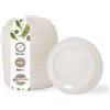 BIOZOYG Coperchio per Bicchiere Caffè da Asporto Ø 80mm I 1000 Coperchi per Bicchieri di Carta di Bioplastica CPLA 100% biodegradabile, compostabile, riciclabile I Coperchio con Foro piatto bianco