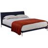 ZANOTTA letto matrimoniale TALAMO con piedini alluminio lucido per materasso 180 x 200 cm - 1884/1-186x216-CAT.30-TOP-31957-AL