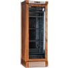 Frigo vetrina per Vino NOCE MEDIO. Capacità 126 bottiglie - Dim.cm. 65,5x63,5x188H.