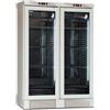 Frigo vetrina doppio per Vino BIANCO. Capacità 252 bottiglie - Dim.cm. 131,5x67,5x188H.