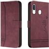 Lihondar Cover per Samsung Galaxy A40, Custodia Samsung A40 Portafoglio, Flip Libro Wallet Case Antiurto Custodia in Pelle PU Premium, Slot per Schede, con Magnetica a Scatto per Samsung A40 (Rosso)