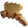 Simoni Racing T4 Adattatore per Sensore per Sensori Auto, Distributore e Connettore per Sensori Pressione e Temperatura Olio Motore, in Ottone