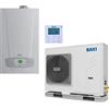 Baxi Sistema ibrido con caldaia da 35 kw in integrazione alla pompa di calore Baxi Auriga 16 kw monoblocco inverter monofase R32