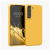 kwmobile Cover per Samsung Galaxy S22 Custodia - Back Case per Smartphone in Silicone TPU - Protezione Gommata - mango