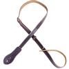 Rayzm Tracolla per mandolino e ukulele in vera pelle, cintura regolabile (marrone)