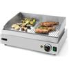 Fry Top da banco elettrico - Piano Cottura ½ LISCIO ½ RIGATO - Kw. 2.4